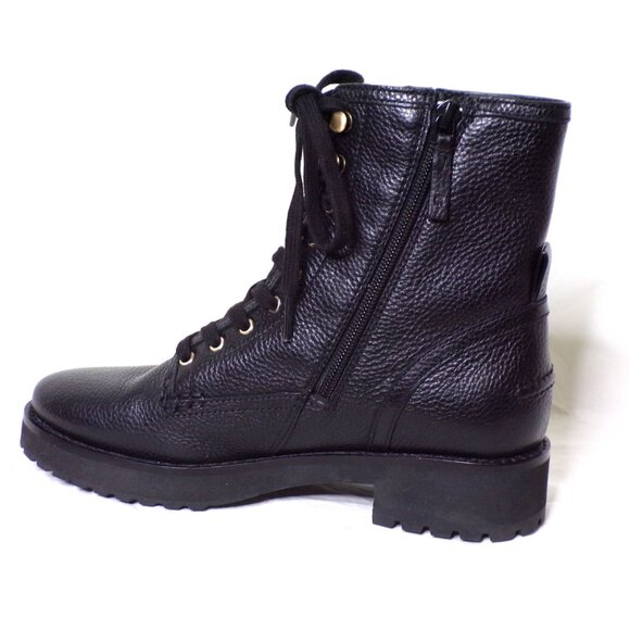 🆕 COLE HAAN Lyndon Ankle Moto Combat Waterproof Boot 7.5 Black - Picture 8 of 11